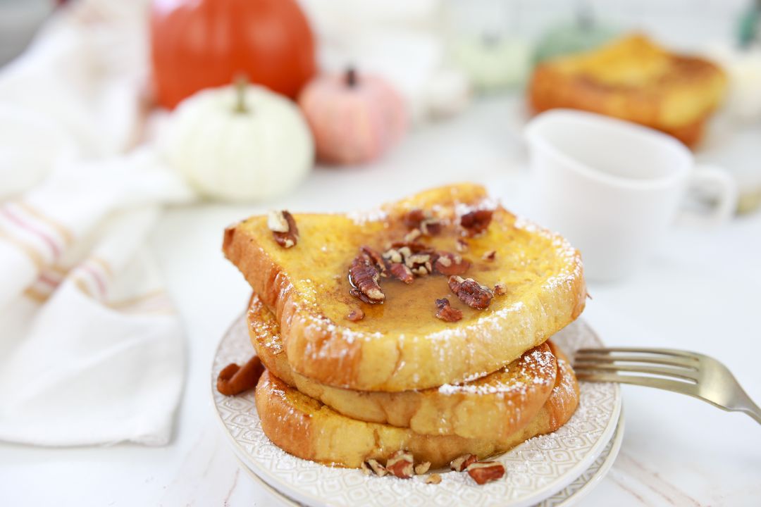 Pumpkin & Pecan French Toast Imagery & 1 Min. Video & Reel/TikTok