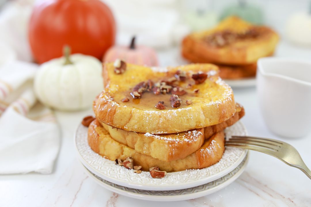 Pumpkin & Pecan French Toast Imagery & 1 Min. Video & Reel/TikTok